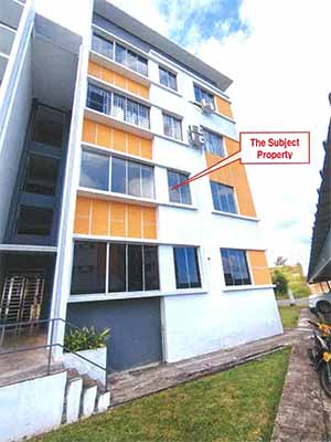 Apartment auction Lot No. E-02-15, Block E, Level 02, Apartmen Villa Sri Indah (Also known as South Ville Apartments) Phase 2, Bandar Sri Indah, 91000 Tawau, Sabah