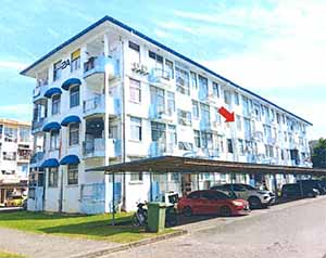 Apartment auction Unit No. 2A8-2, Second Floor, Block 2A (Intermediate Unit), Melinsung Summer Bay Apartments Phase B, Papar, Sabah