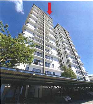Condominium auction Lot No. 10-06, Level 10, The Suritz, 88450 Kota Kinabalu, Sabah