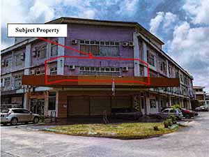3 storey commercial building auction Unit No. F-1-1, Bandar Letat Jaya, Jalan Lintas Utara, 90000 Sandakan, Sabah